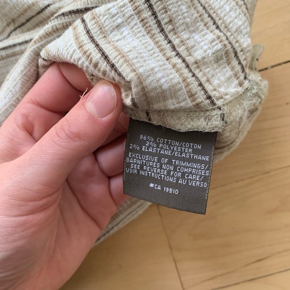 Striped Cream Lolë Pullover - Picture 8 of 8